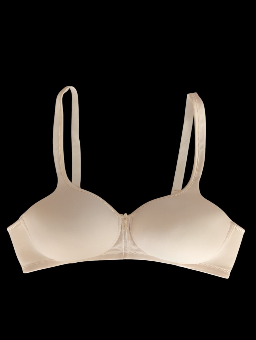 NWOT Vanity Fair Body Caress Full Coverage Wireless Bra 38B Cream Style 72335
